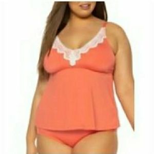 Plus size tankini set